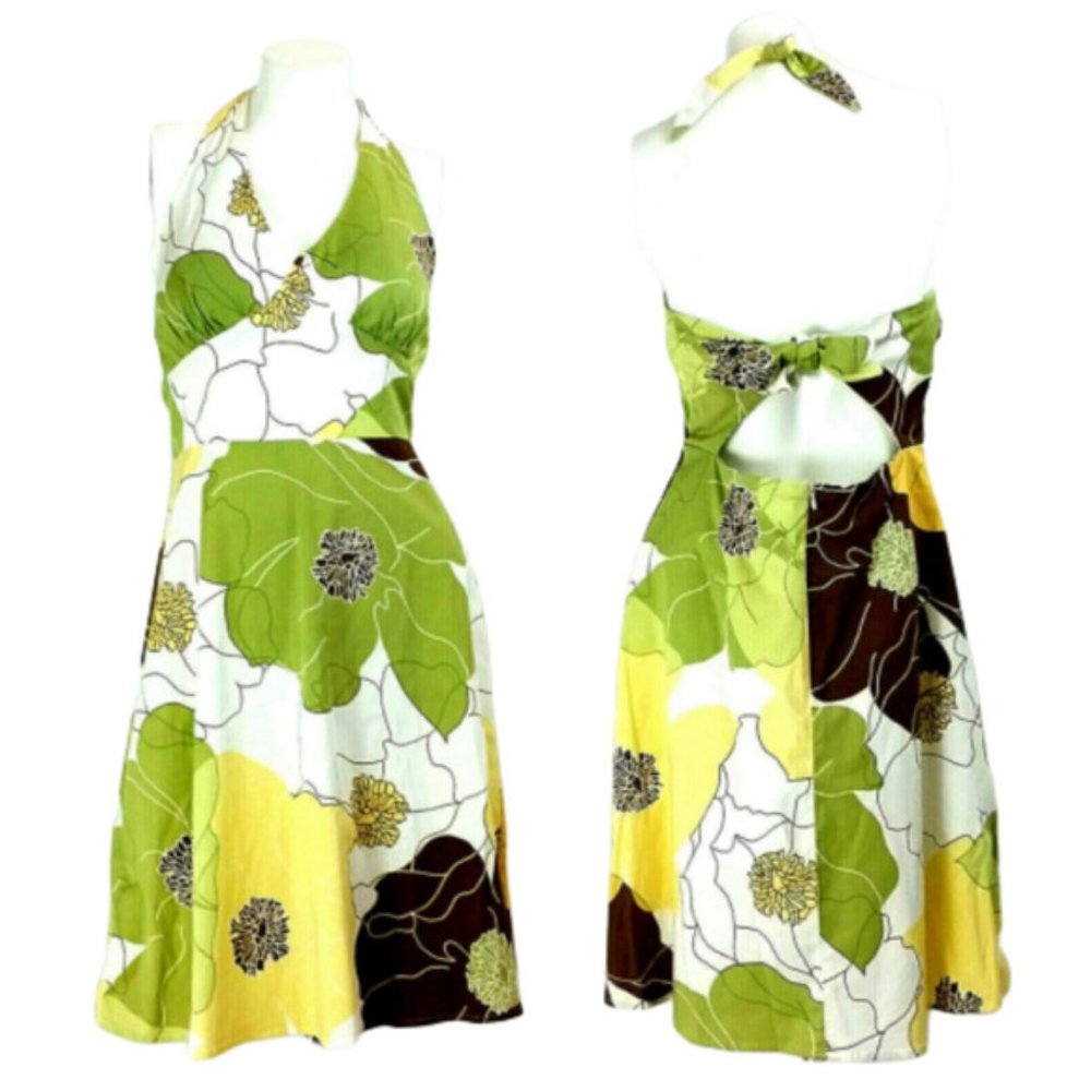 Madison Leigh Cut-Out Halter Fit & Flare Dress